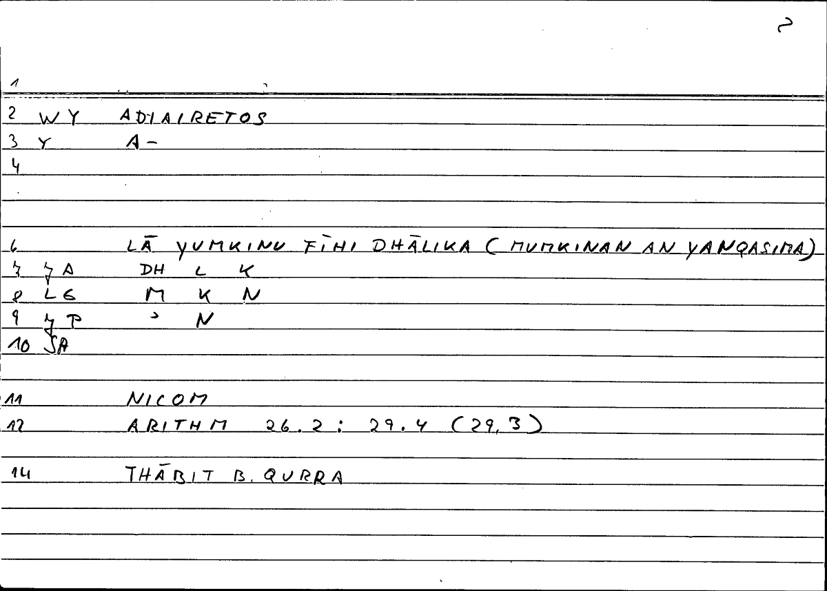 Filecard Nicom.Arithm.3873