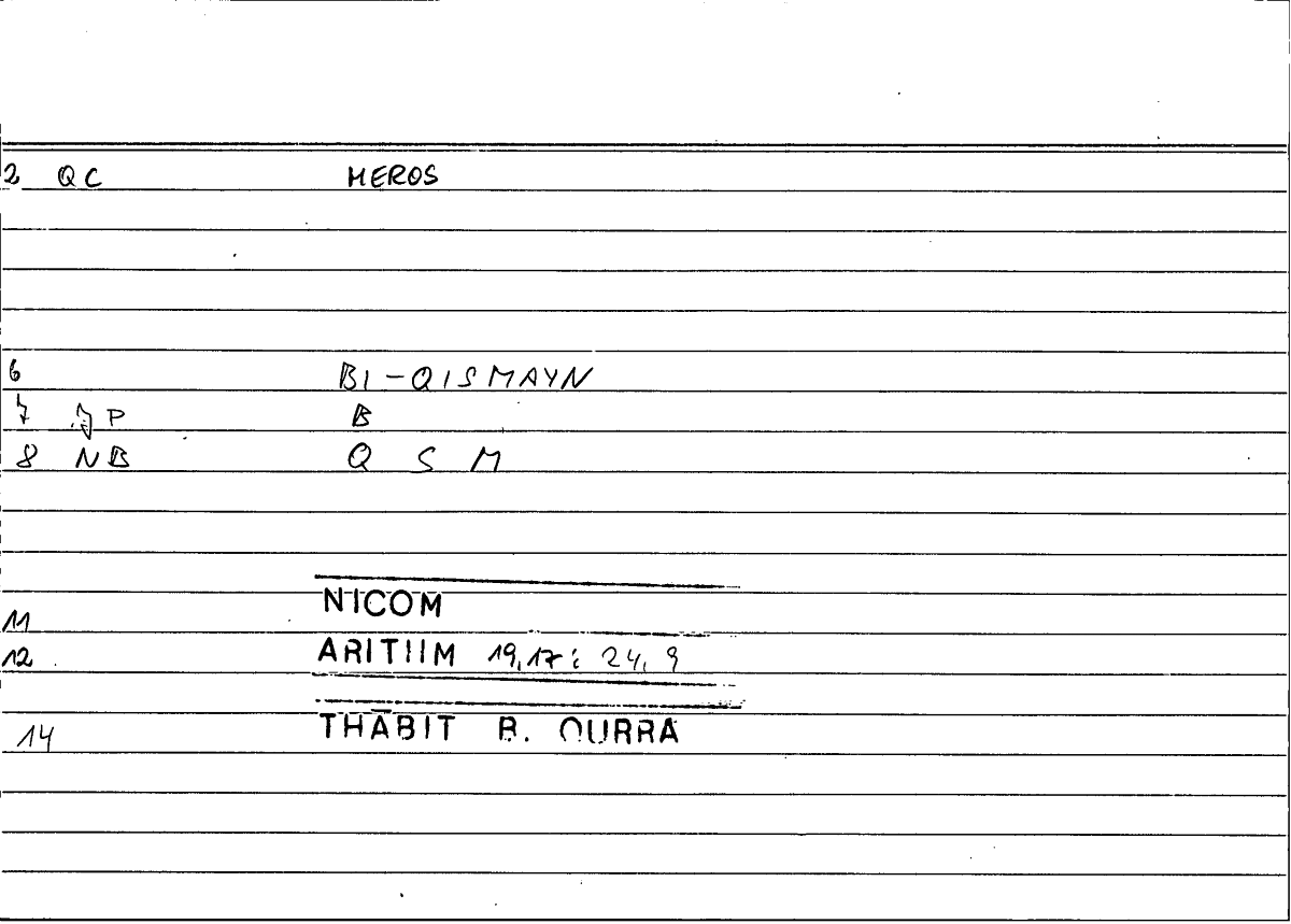 Filecard Nicom.Arithm.3898