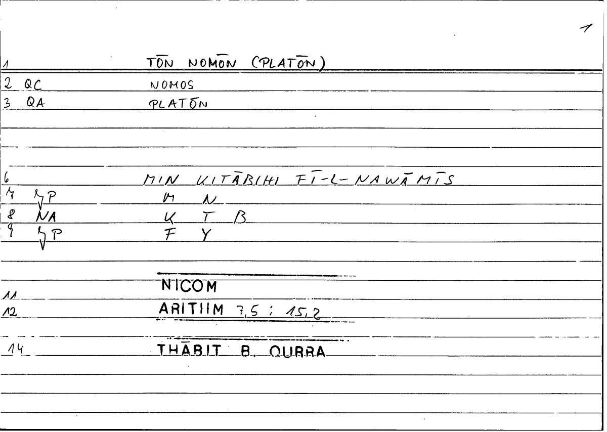 Filecard Nicom.Arithm.4046