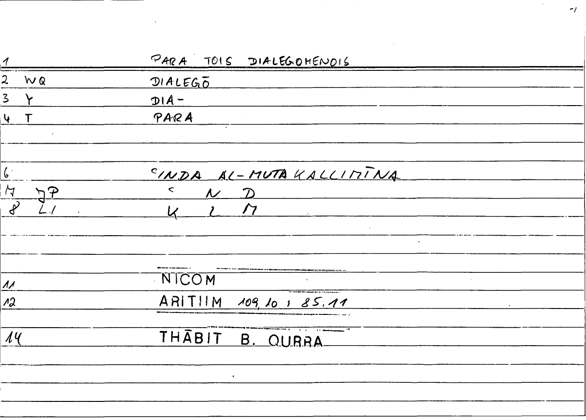 Filecard Nicom.Arithm.4147