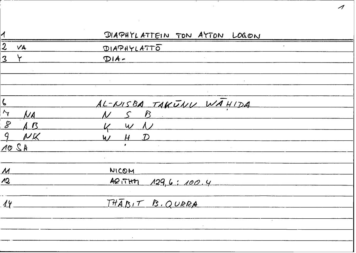 Filecard Nicom.Arithm.4162