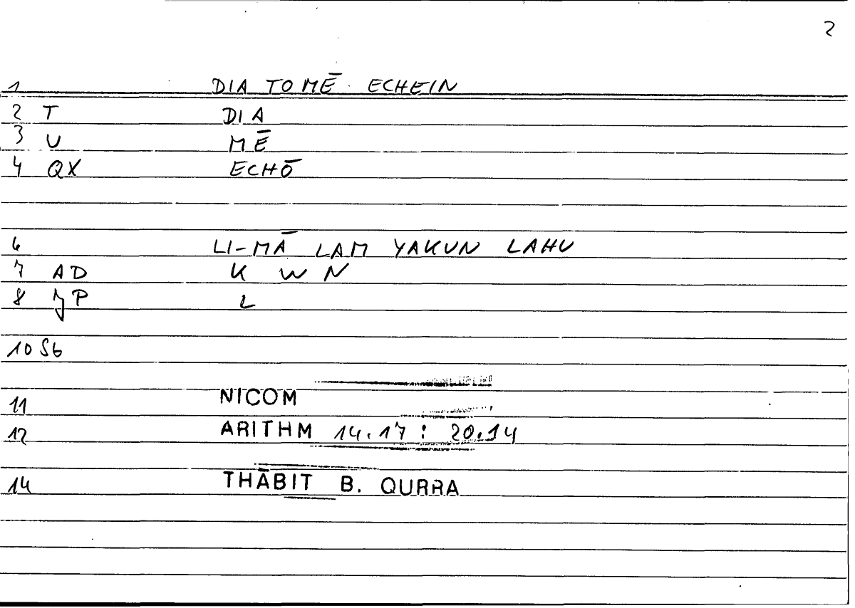 Filecard Nicom.Arithm.4172