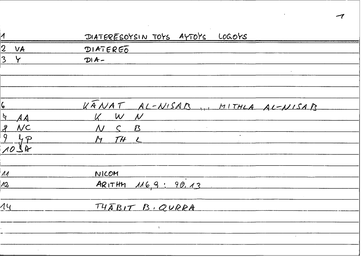 Filecard Nicom.Arithm.4247