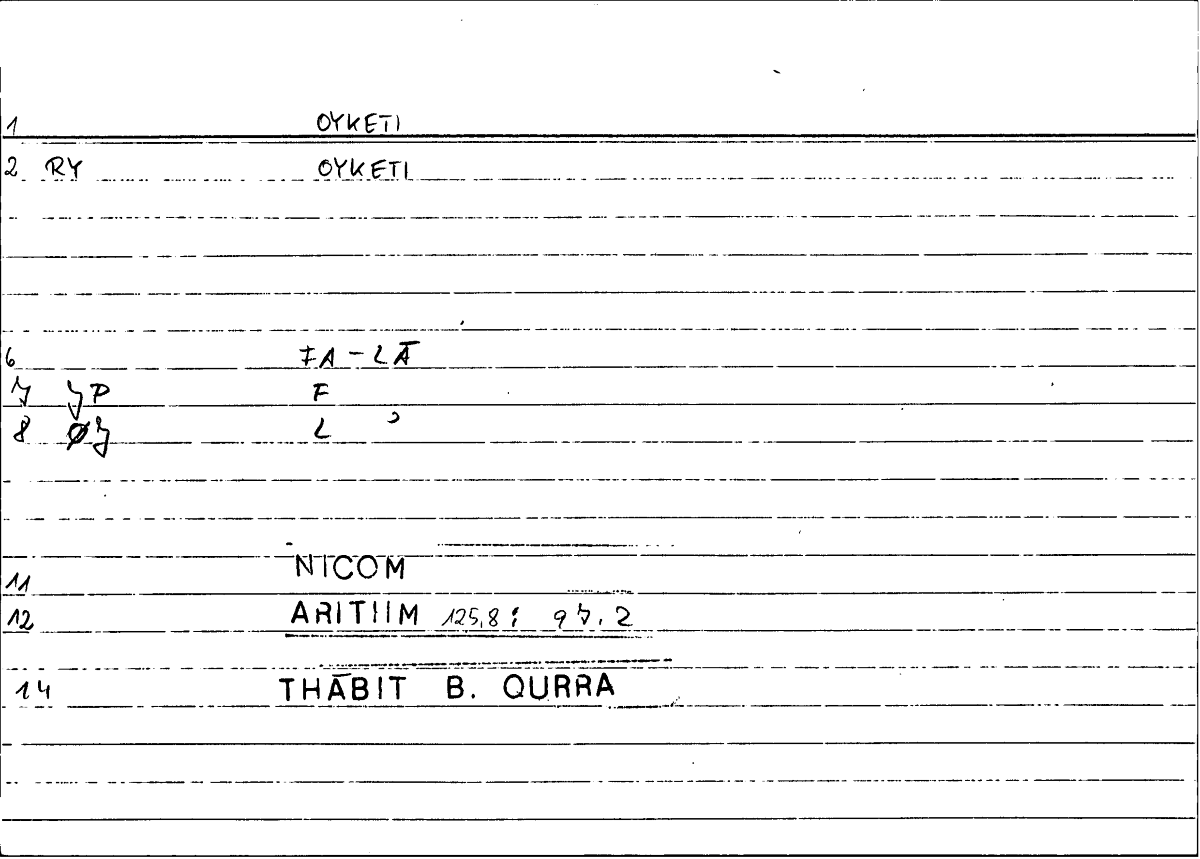 Filecard Nicom.Arithm.4321
