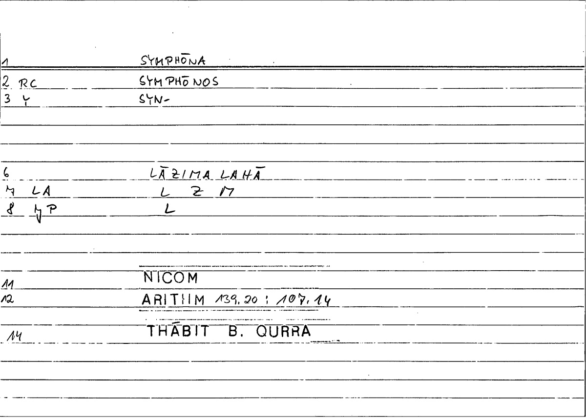 Filecard Nicom.Arithm.4367