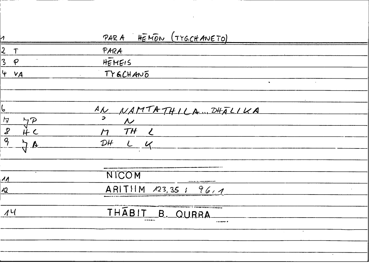 Filecard Nicom.Arithm.4498