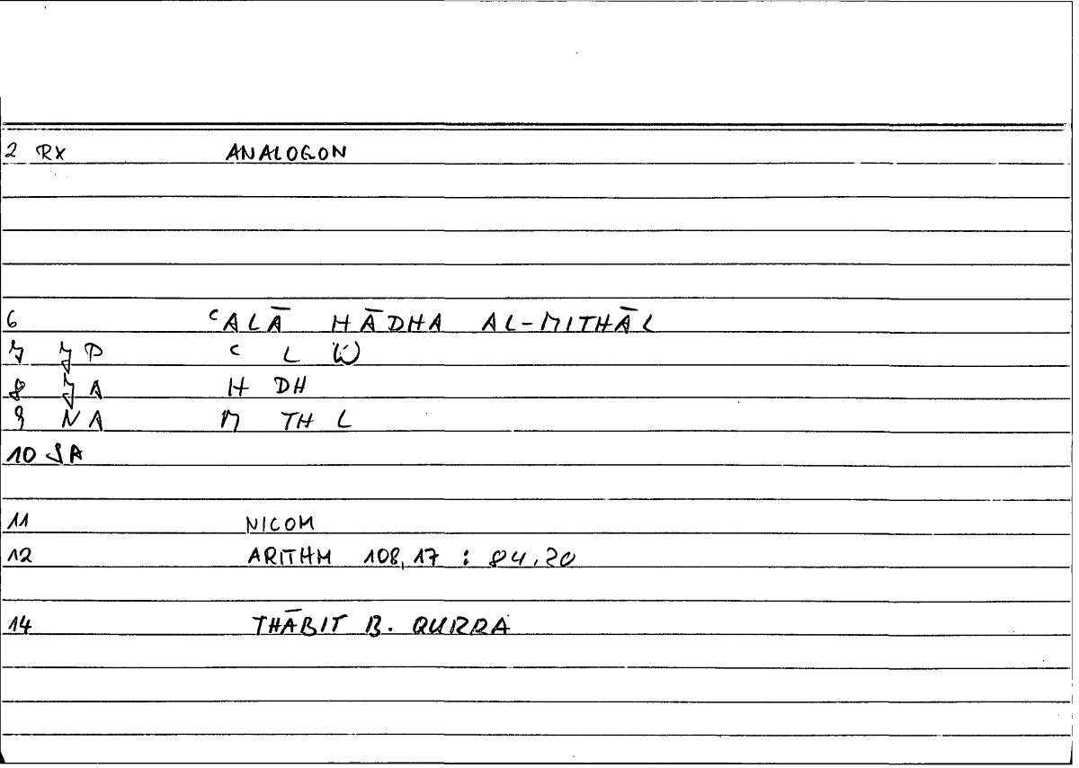 Filecard Nicom.Arithm.4517