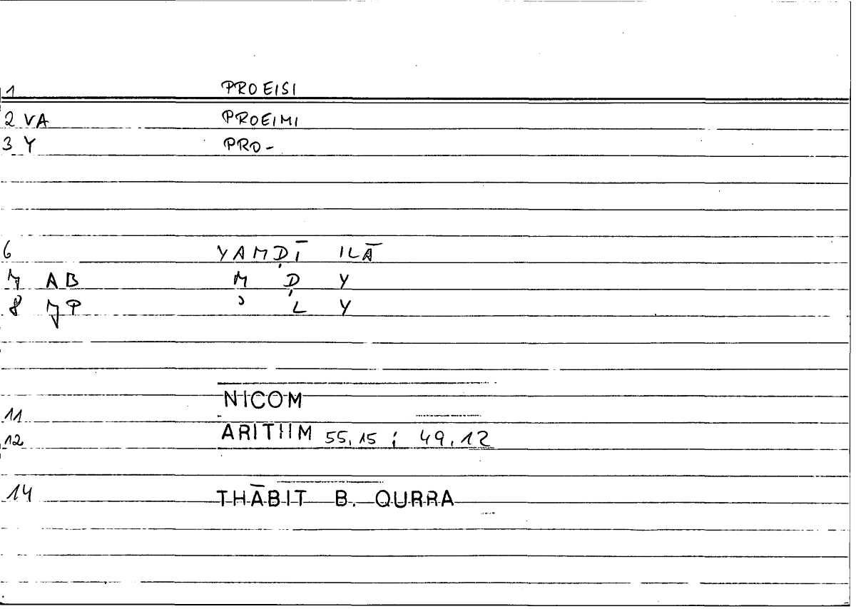 Filecard Nicom.Arithm.4552