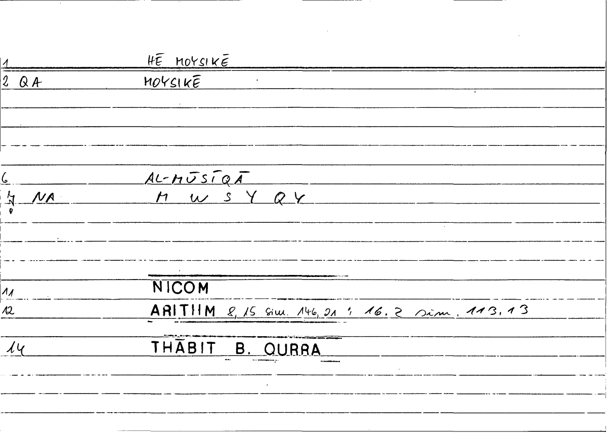 Filecard Nicom.Arithm.4591