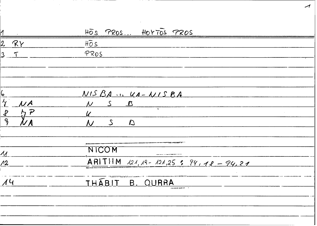 Filecard Nicom.Arithm.4659