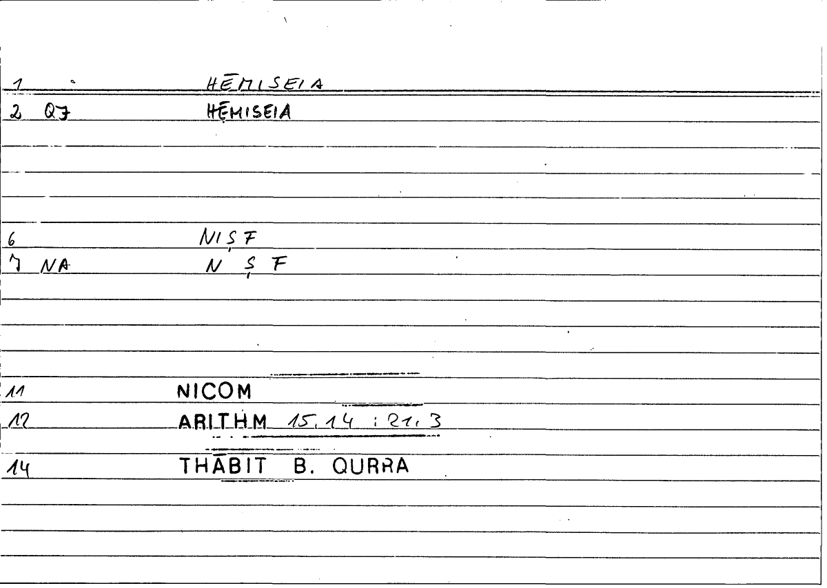 Filecard Nicom.Arithm.4670