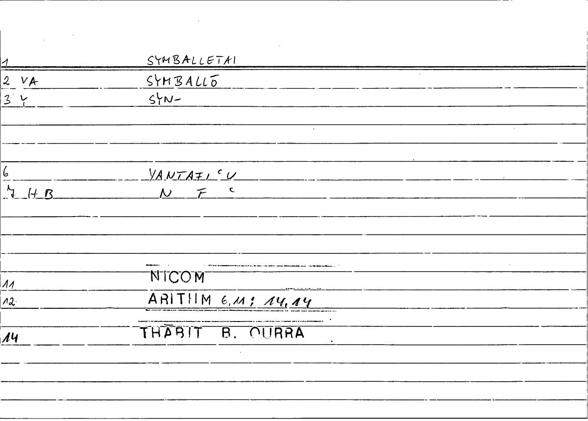 Filecard Nicom.Arithm.4708