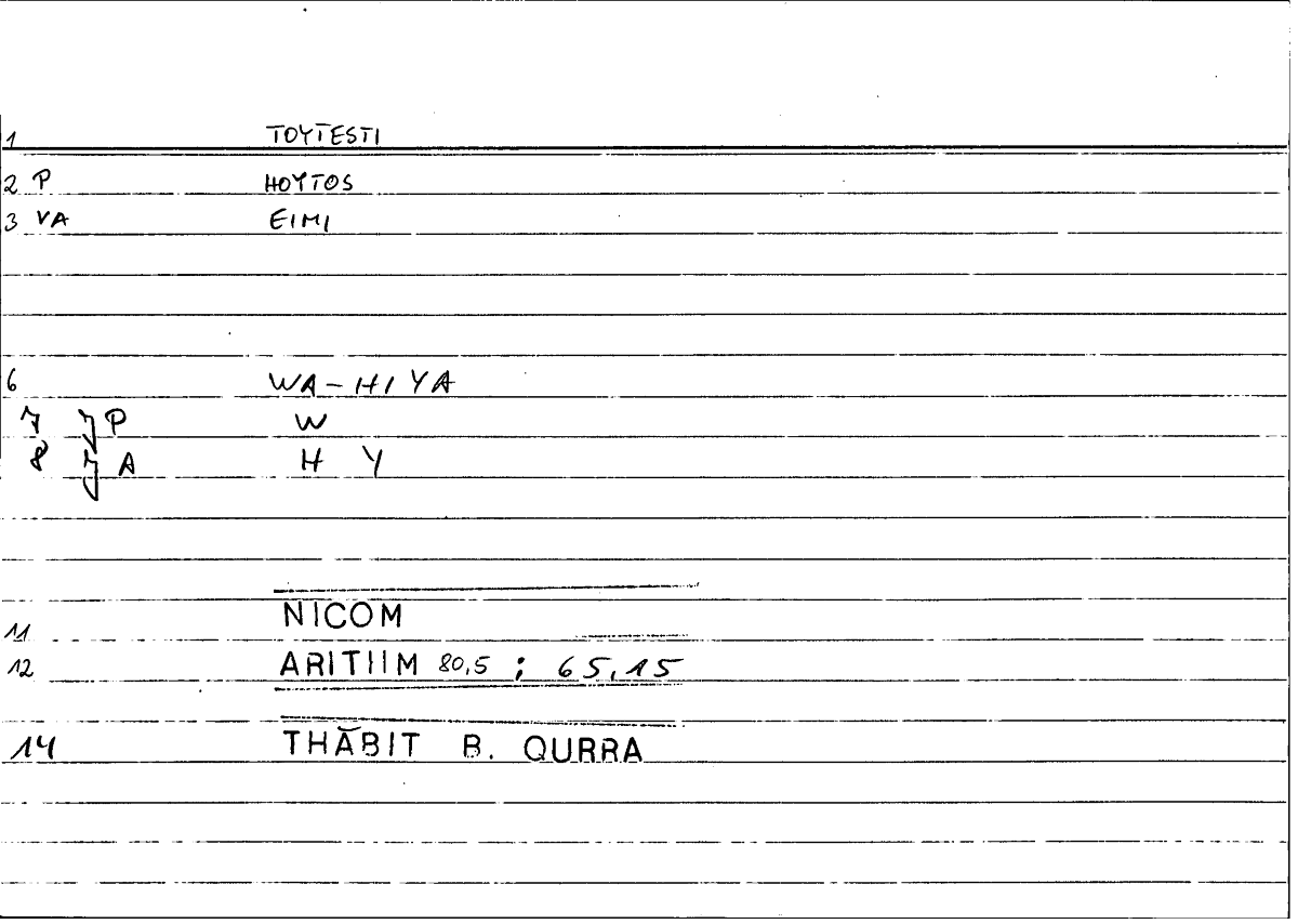 Filecard Nicom.Arithm.4923
