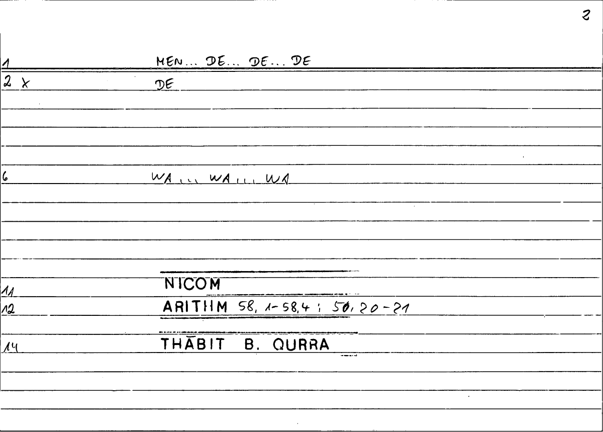 Filecard Nicom.Arithm.4969