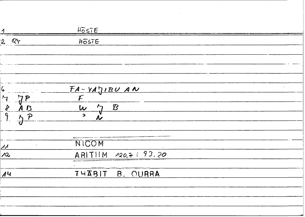 Filecard Nicom.Arithm.4989