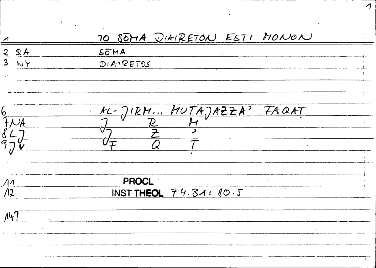 Filecard Procl.El-theol.0089