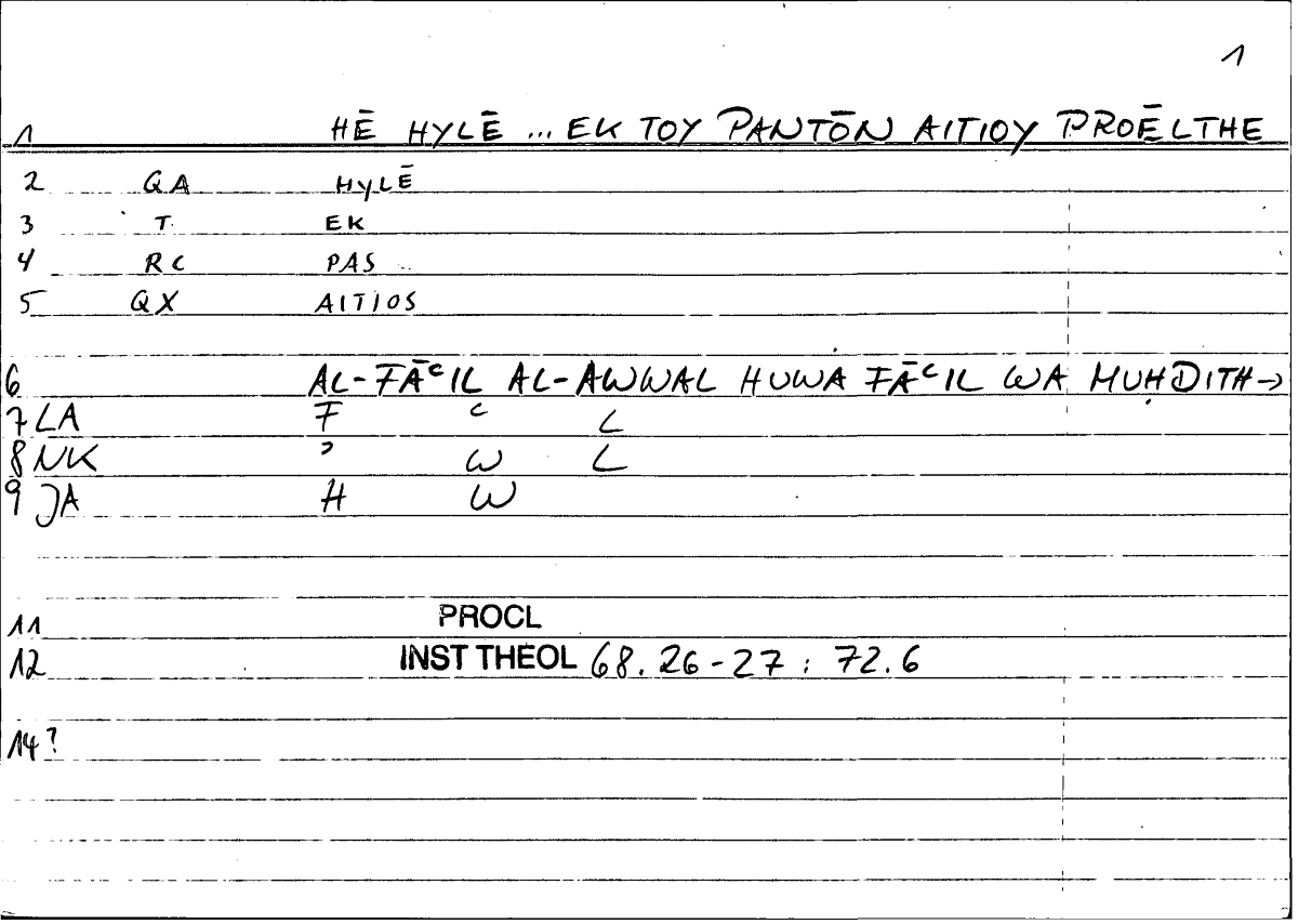 Filecard Procl.El-theol.0196