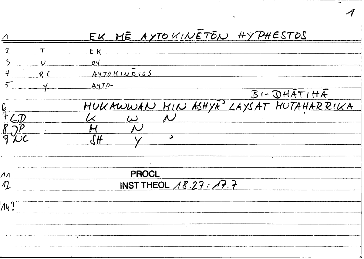 Filecard Procl.El-theol.0234