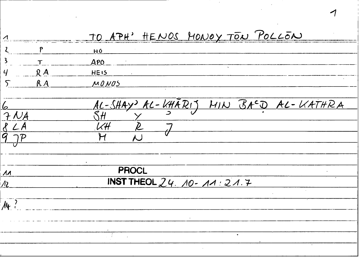 Filecard Procl.El-theol.0334