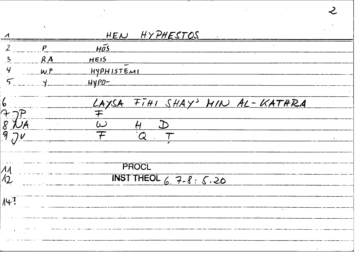 Filecard Procl.El-theol.0381