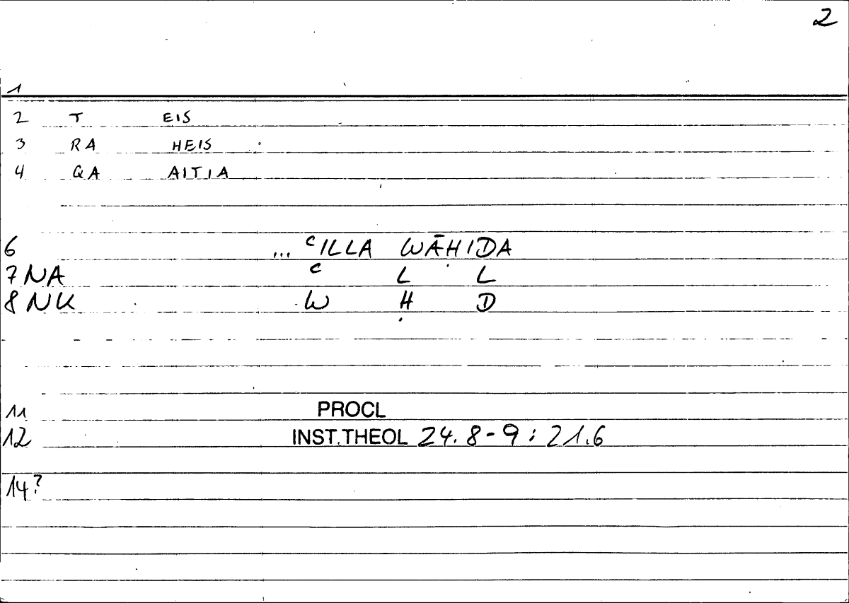 Filecard Procl.El-theol.0493