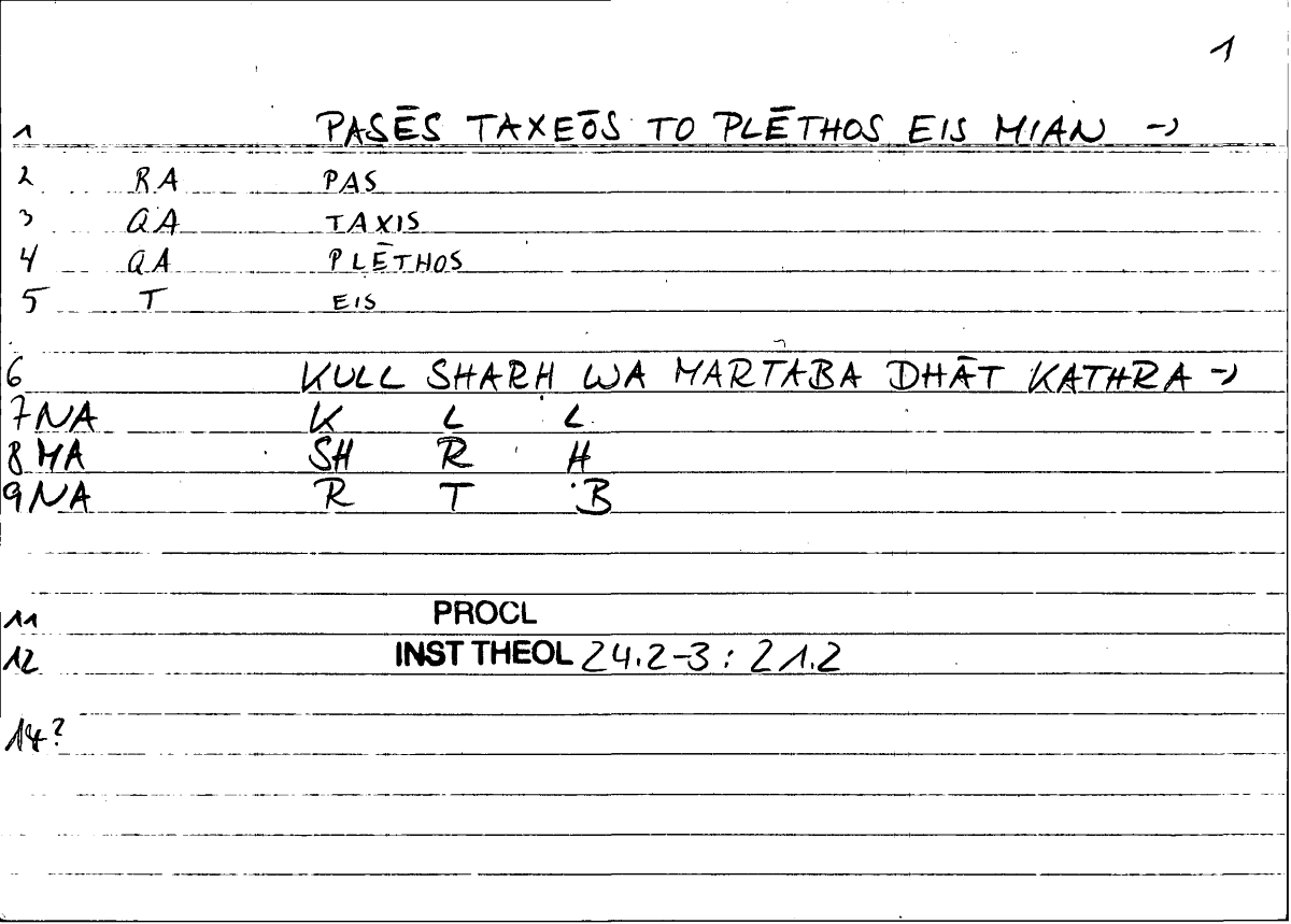 Filecard Procl.El-theol.0587