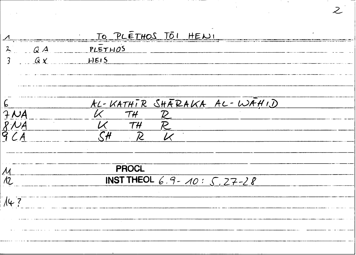 Filecard Procl.El-theol.1003