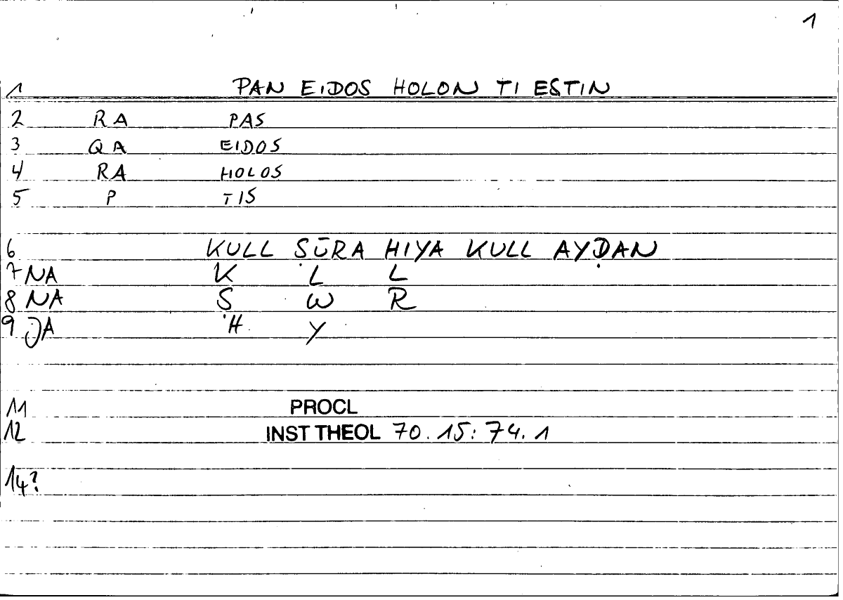 Filecard Procl.El-theol.1071