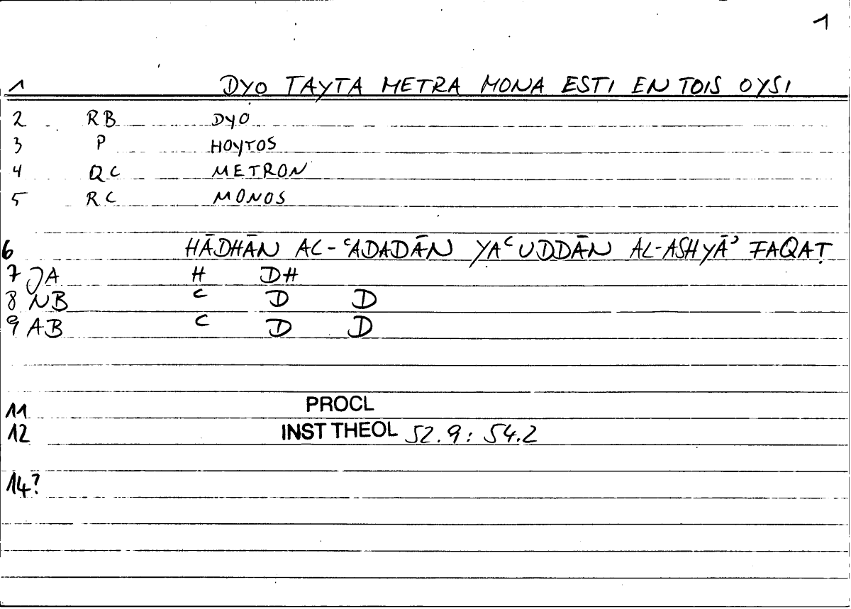 Filecard Procl.El-theol.1148