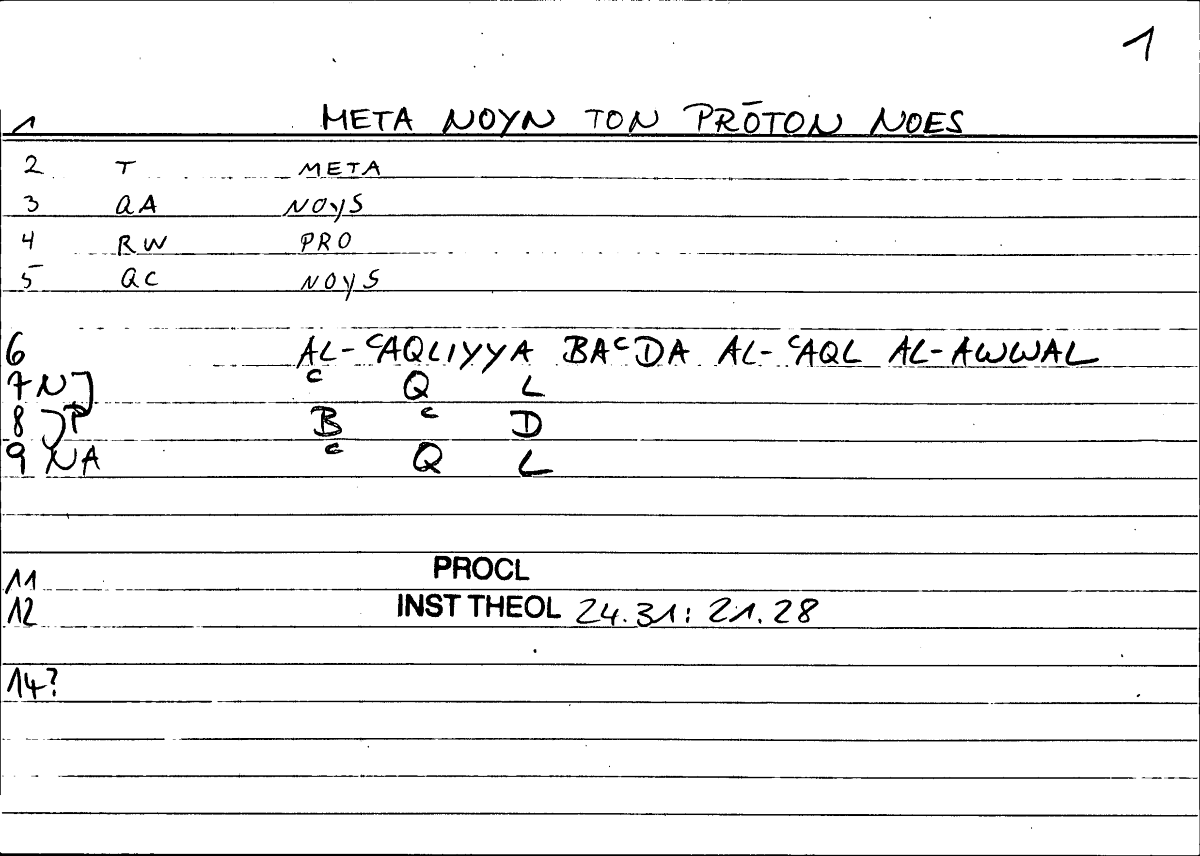 Filecard Procl.El-theol.1186