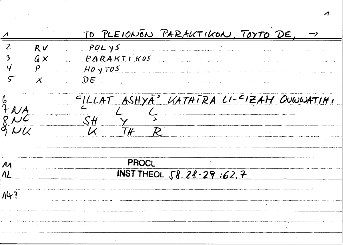 Filecard Procl.El-theol.1230