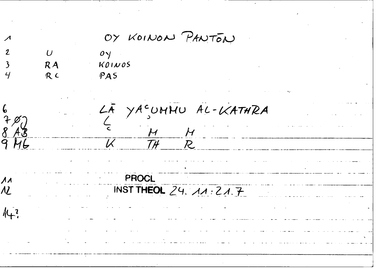 Filecard Procl.El-theol.1318