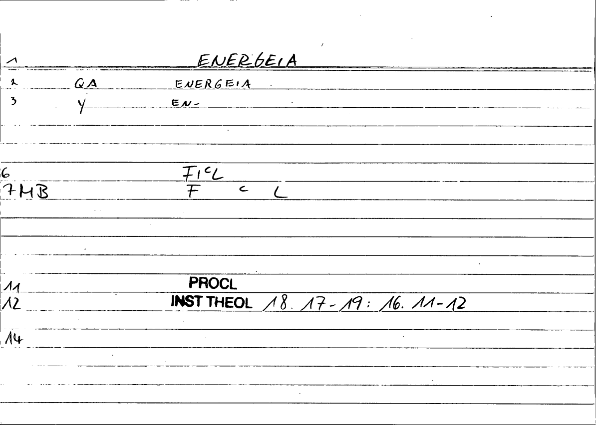 Filecard Procl.El-theol.1453