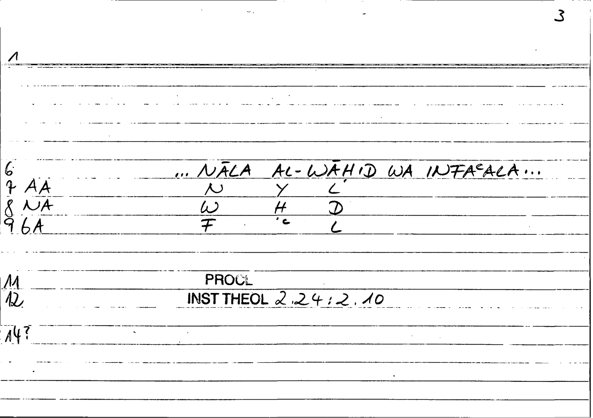 Filecard Procl.El-theol.1501