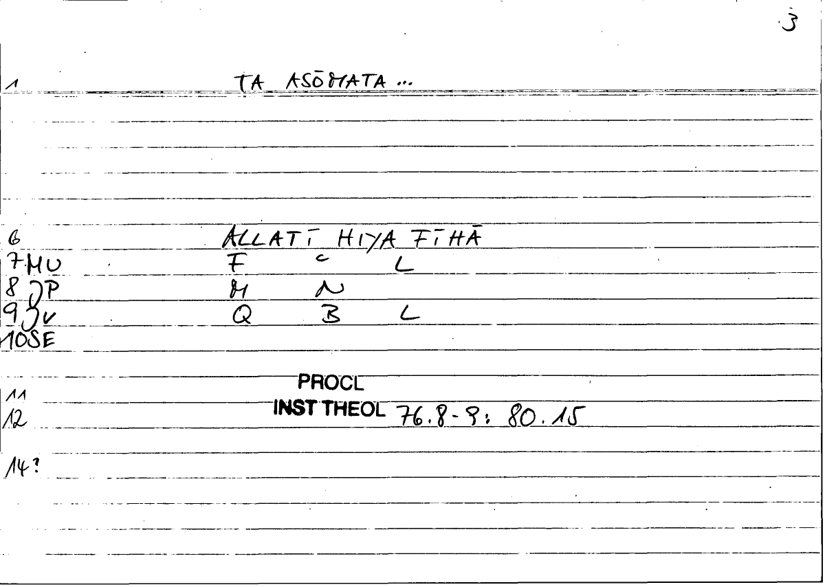 Filecard Procl.El-theol.1592