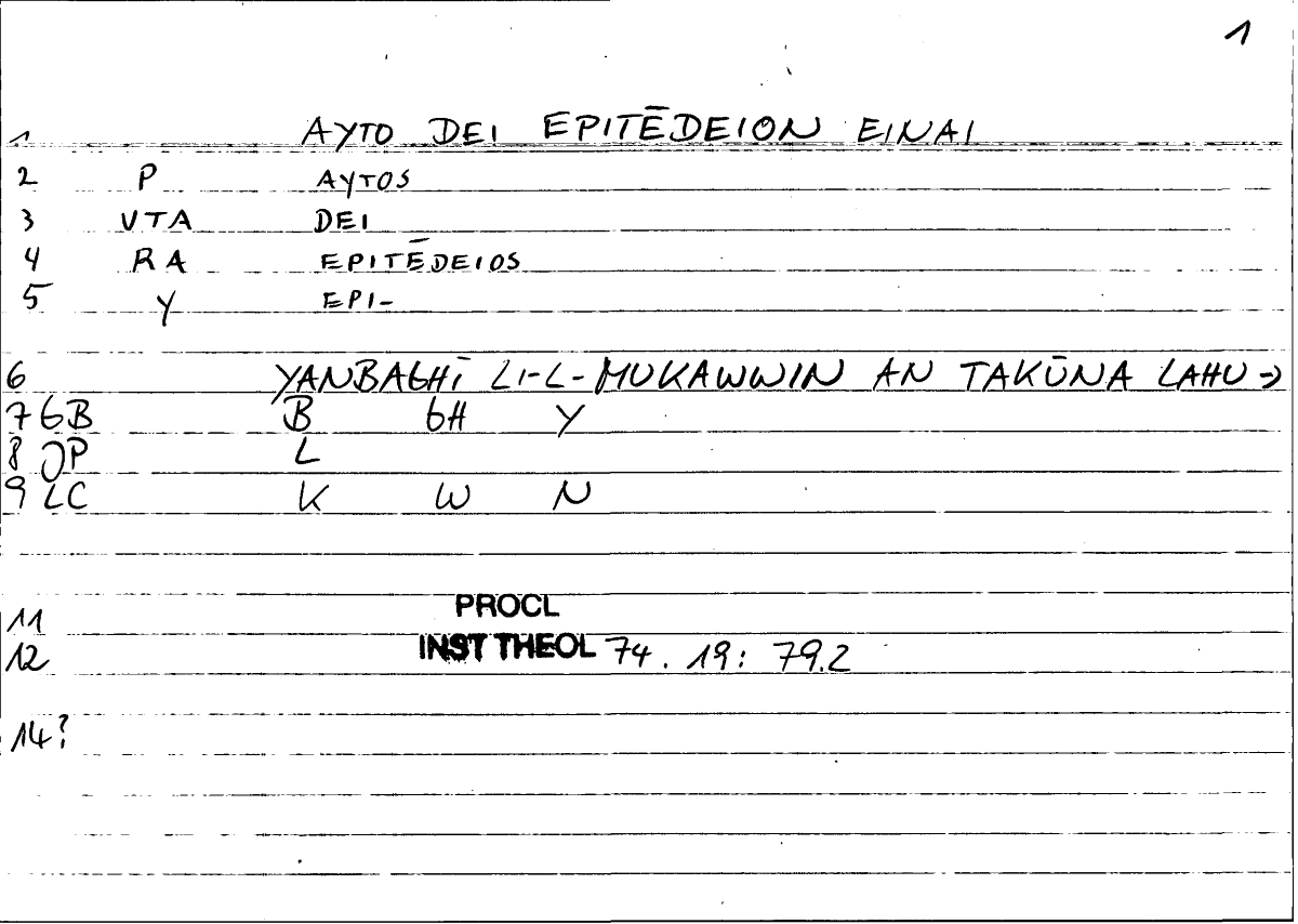 Filecard Procl.El-theol.1600