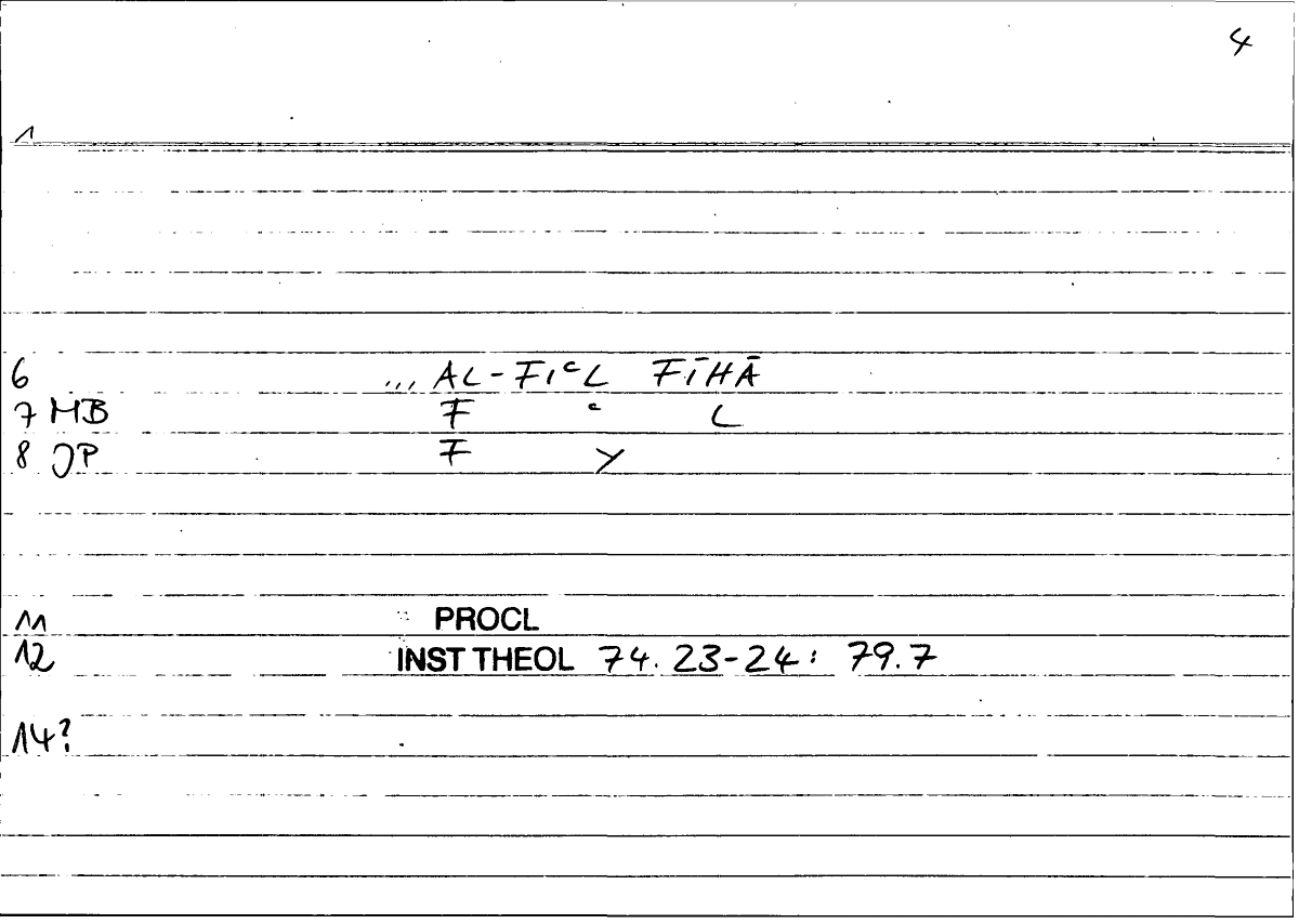 Filecard Procl.El-theol.1608