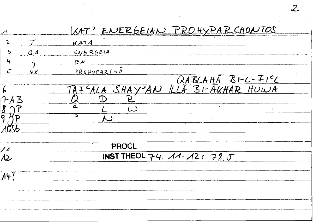 Filecard Procl.El-theol.1647