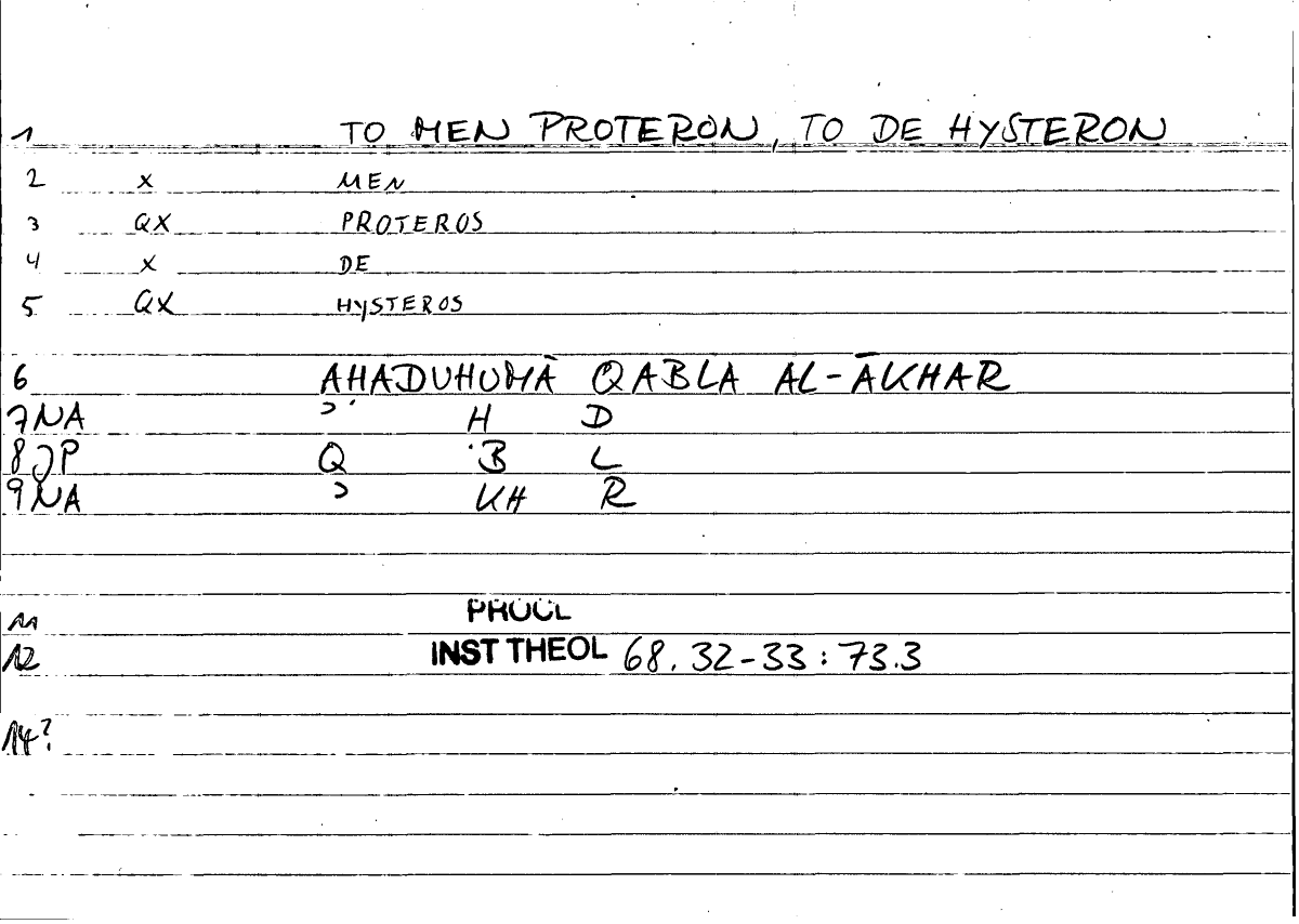Filecard Procl.El-theol.1651