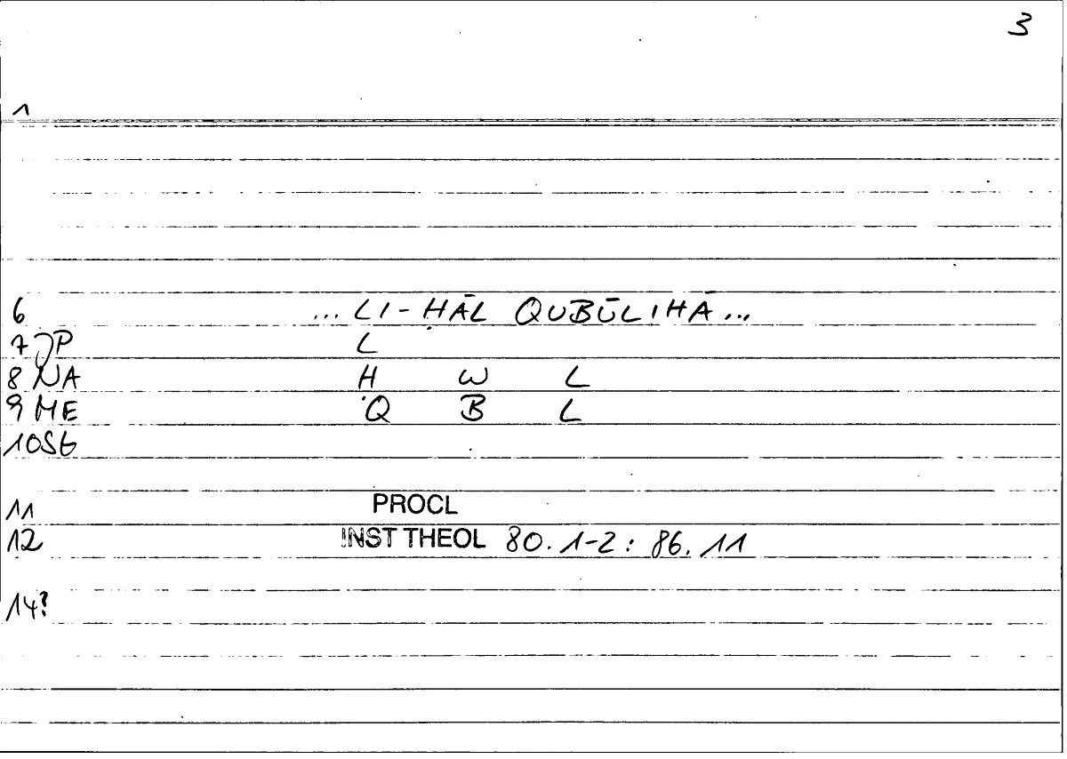 Filecard Procl.El-theol.1691