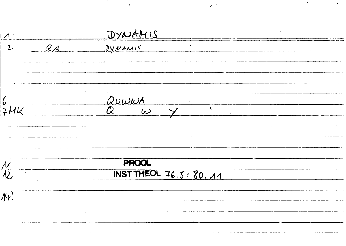 Filecard Procl.El-theol.1741