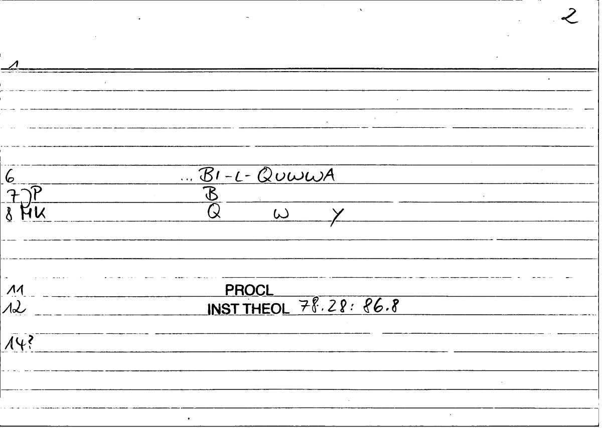 Filecard Procl.El-theol.1761