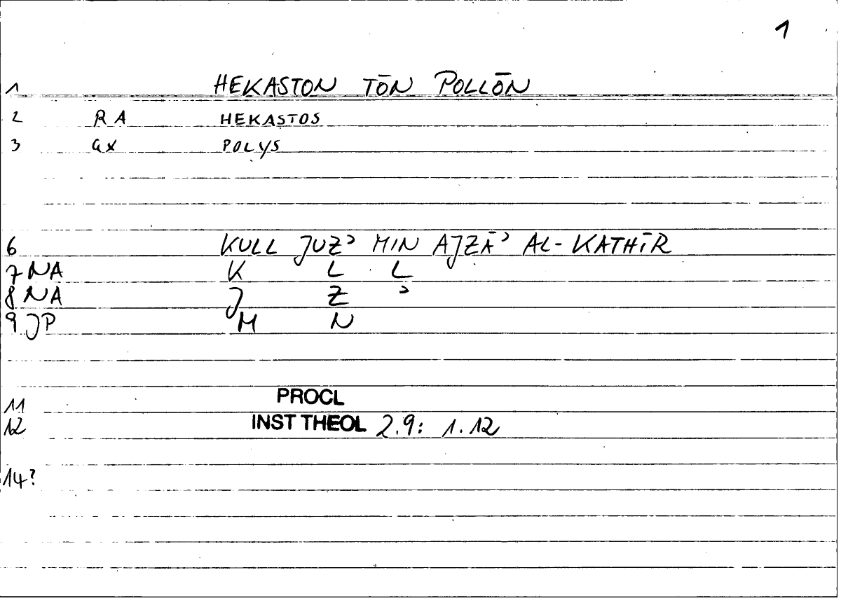 Filecard Procl.El-theol.1787