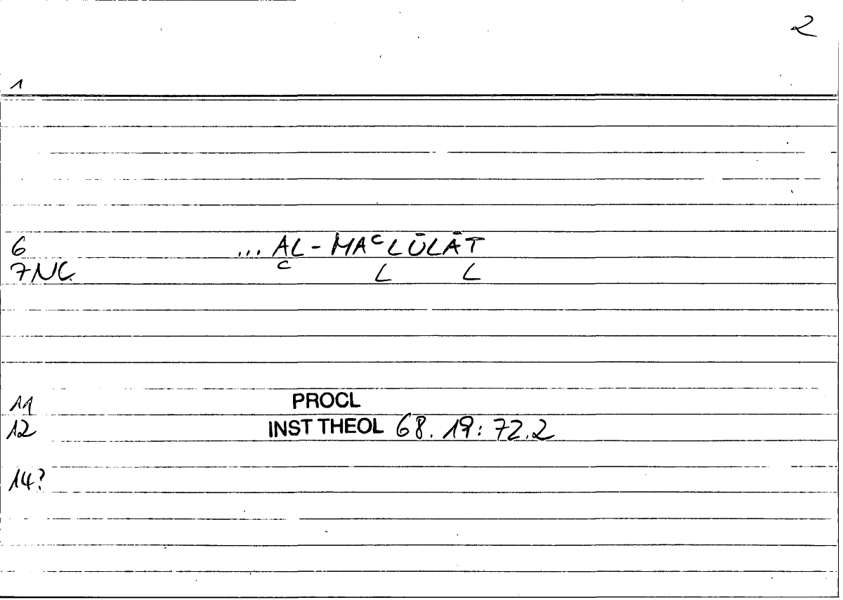 Filecard Procl.El-theol.1809
