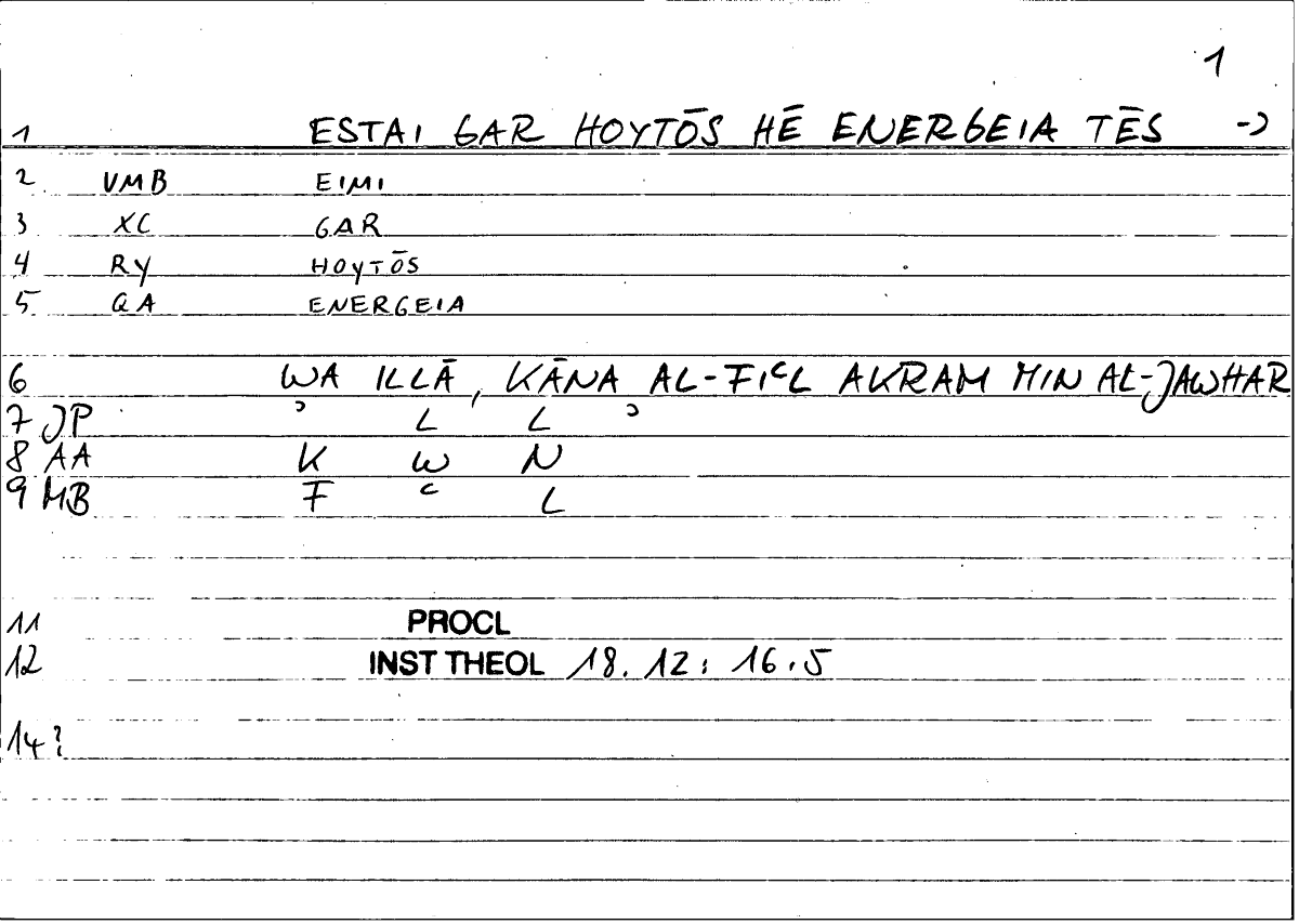 Filecard Procl.El-theol.1872