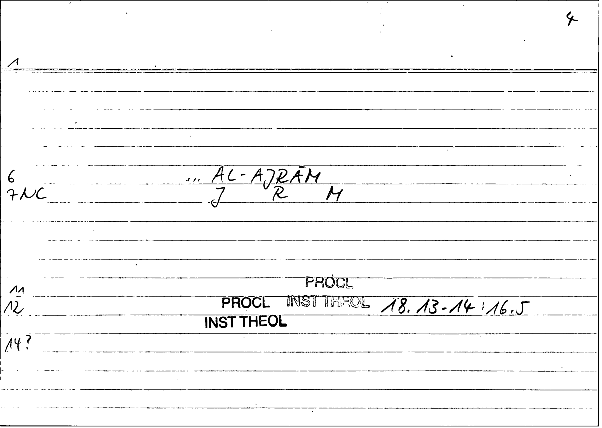 Filecard Procl.El-theol.1877