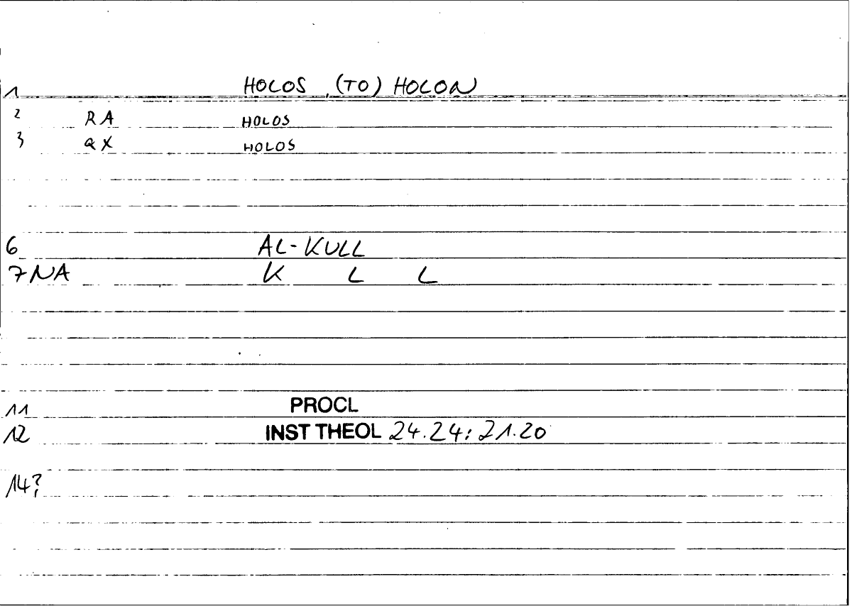 Filecard Procl.El-theol.1966