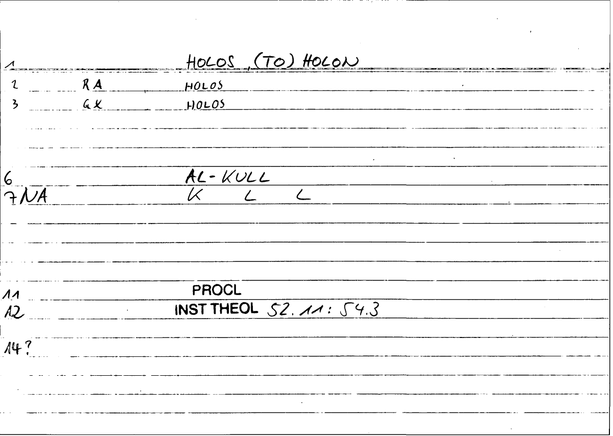 Filecard Procl.El-theol.1968