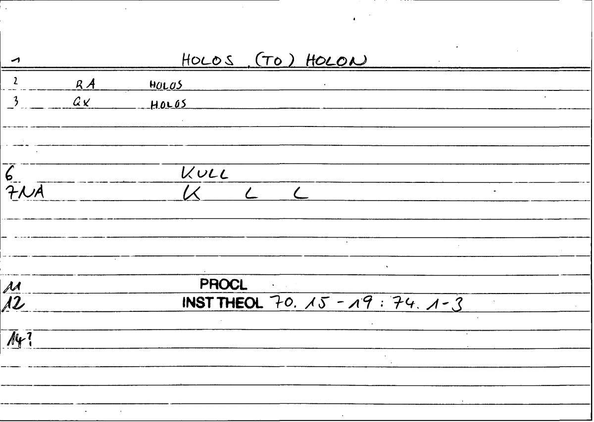 Filecard Procl.El-theol.1974