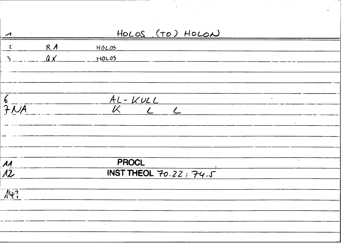 Filecard Procl.El-theol.1975